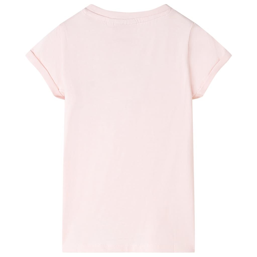 Maglietta da Bambina Rosa Tenue 140 vidaXL