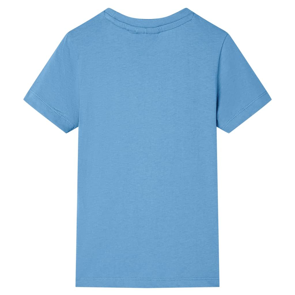 Maglietta da Bambino Blu Medio 116 vidaXL
