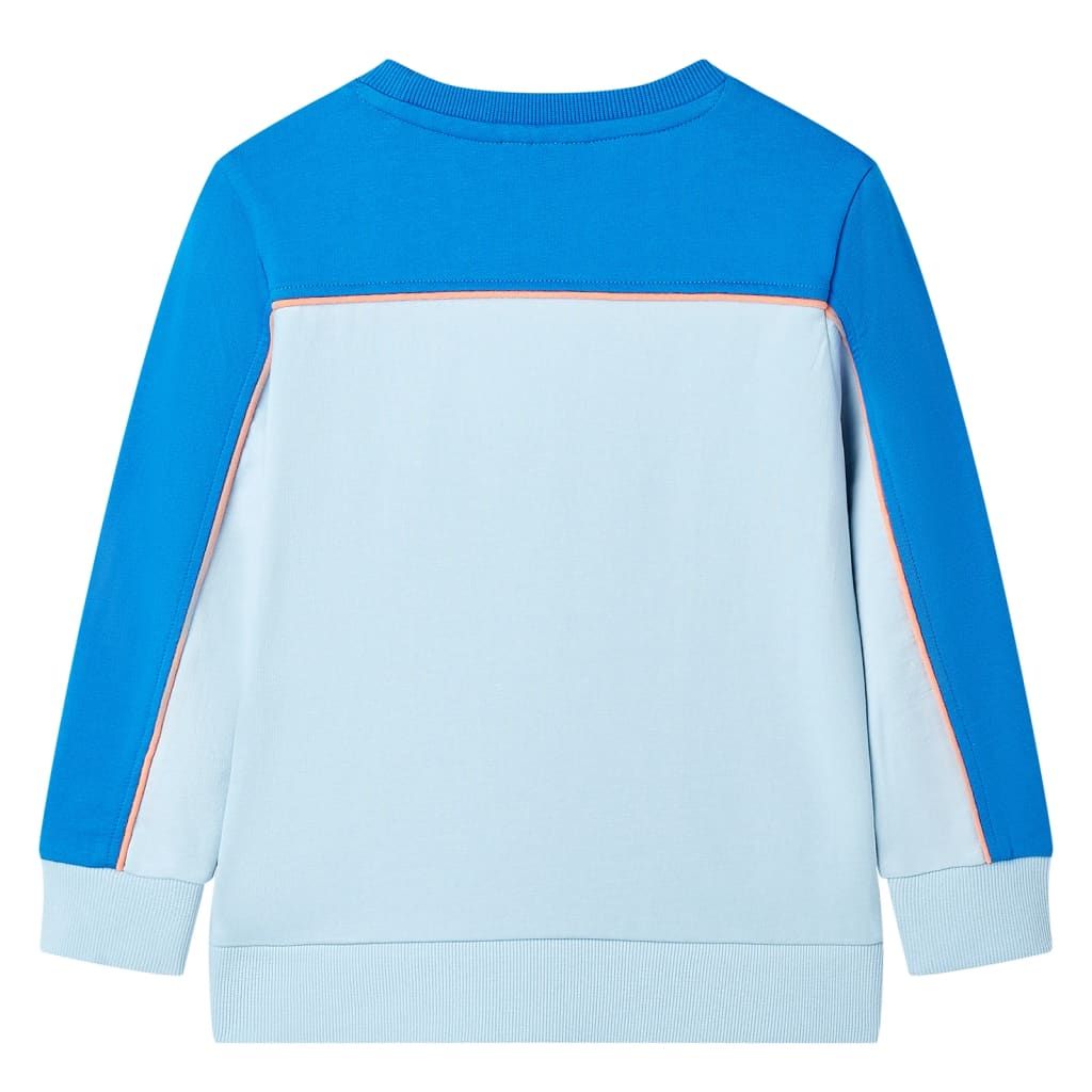 Felpa da Bambino Blu Brillante e Azzurro 116 vidaXL