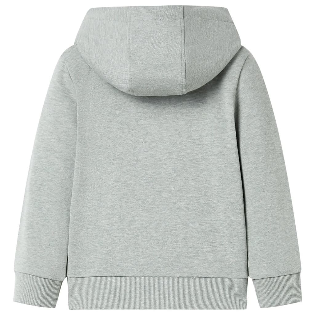 Felpa con Cappuccio e Cerniera da Bambino Cachi Chiaro Mélange 104 vidaXL