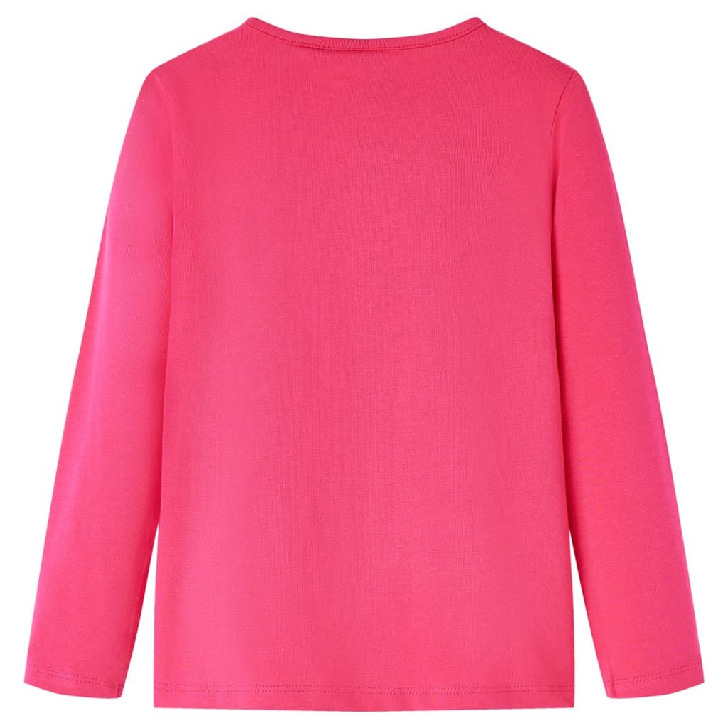 Maglietta da Bambina a Maniche Lunghe Fucsia 104 vidaXL