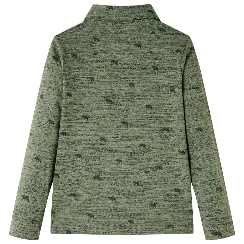 Camicia per Bambini Cachi Mélange 116 vidaXL