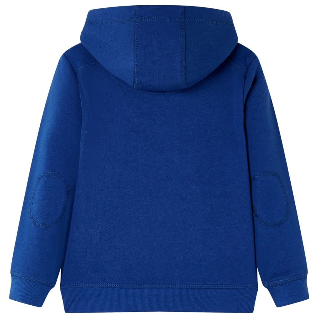 Felpa con Cappuccio per Bambini Blu Scuro 116 vidaXL