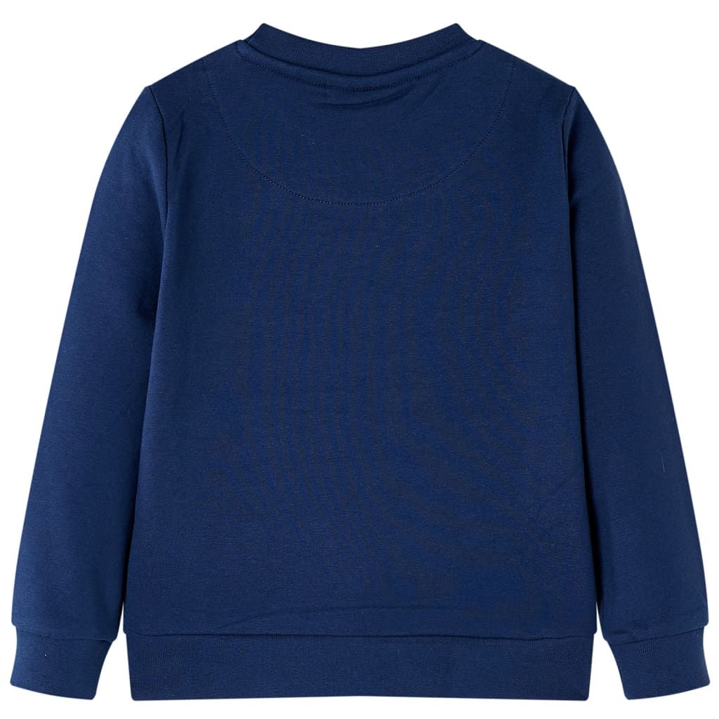 Felpa per Bambini Blu Marino 128 vidaXL