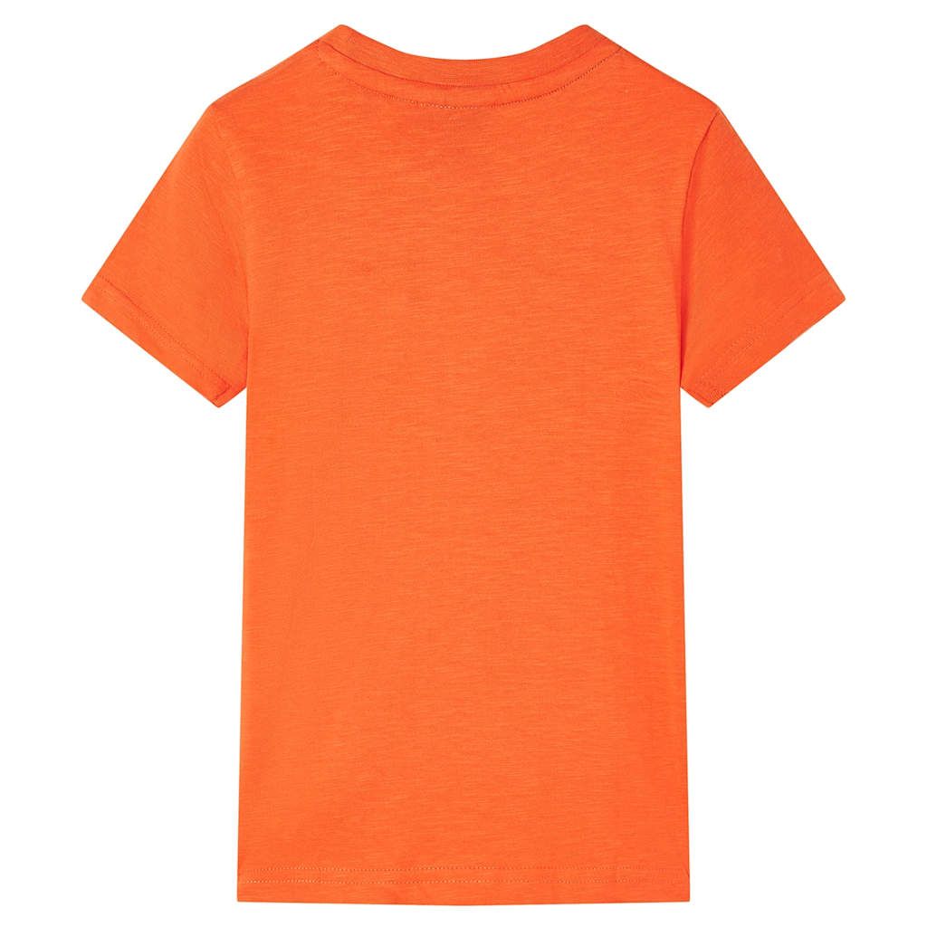 Maglietta per Bambini Arancione Scuro 128 vidaXL