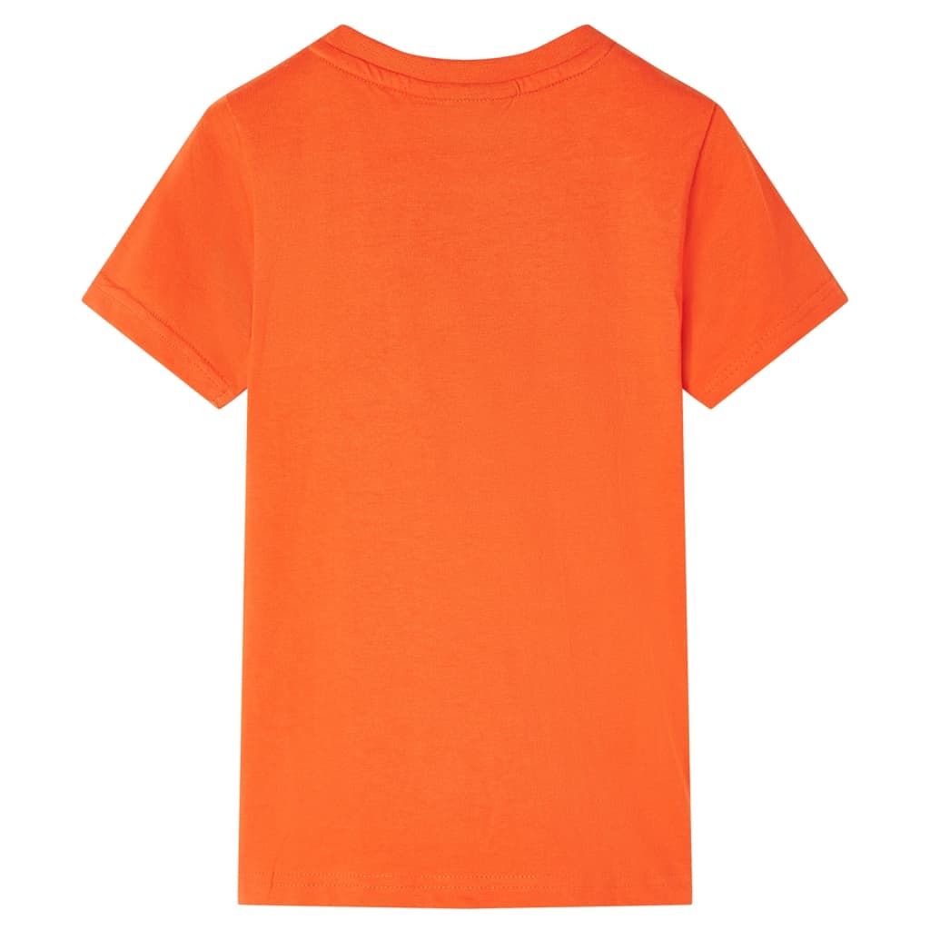 Maglietta per Bambini Arancione Scuro 116 vidaXL