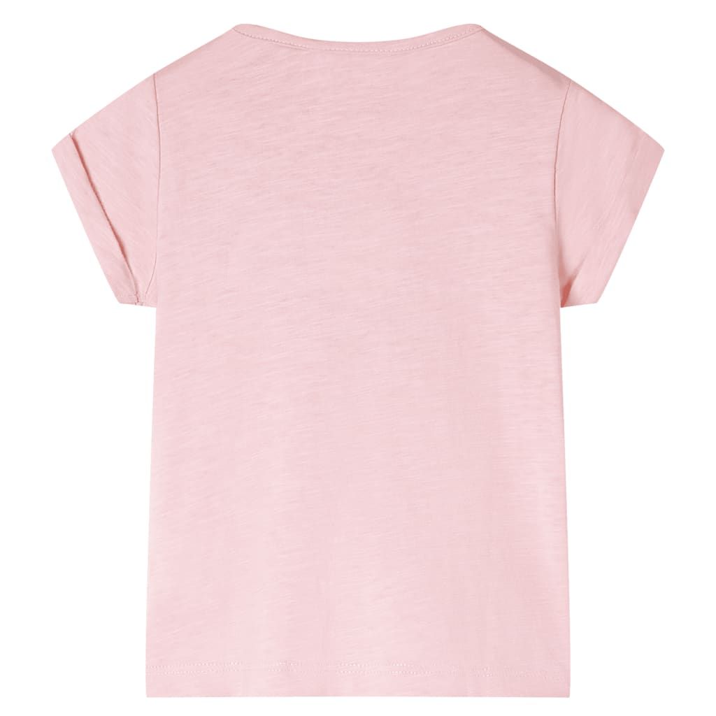 Maglietta da Bambina Rosa Chiaro 140 vidaXL