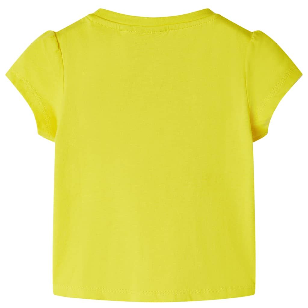 Maglietta da Bambina Gialla 140 vidaXL