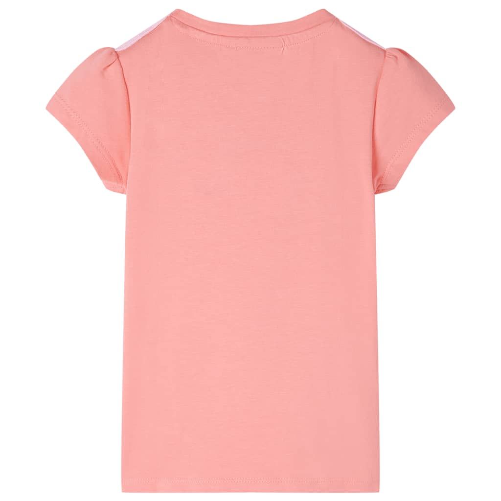 Maglietta da Bambina Corallo Chiaro 116 vidaXL