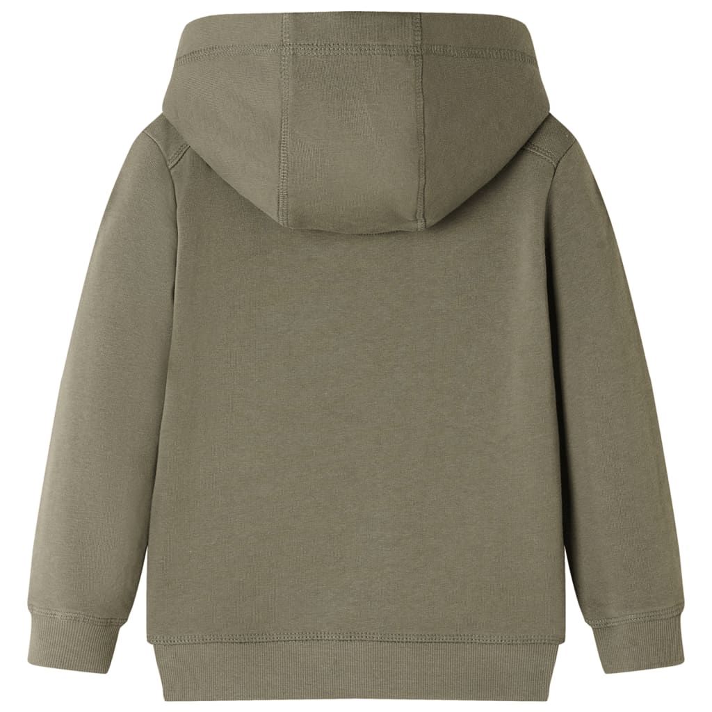 Felpa con Cappuccio per Bambini Cachi 116 vidaXL