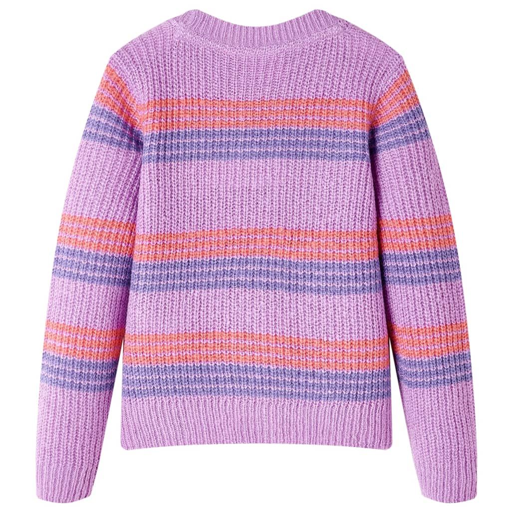 Maglione per Bambini Lavorato a Maglia Lilla e Rosa 116 vidaXL