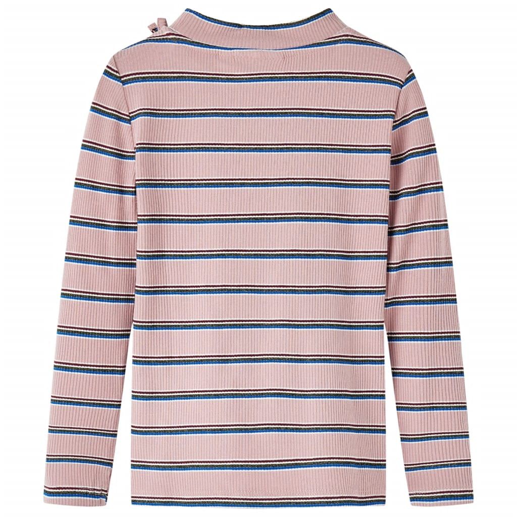 Maglietta da Bambina a Maniche Lunghe Rosa Chiaro 140 vidaXL