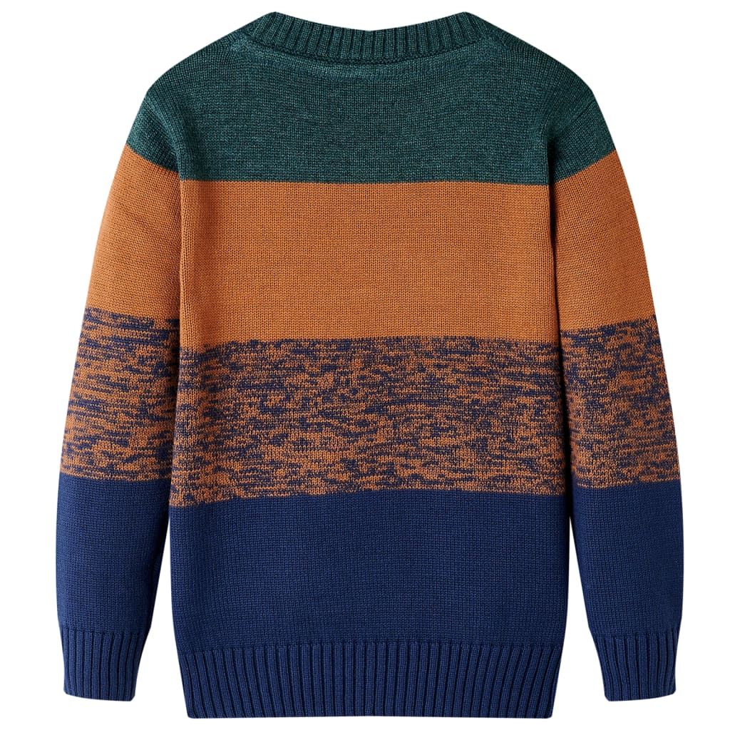Maglione per Bambini Lavorato a Maglia Multicolore 92 vidaXL