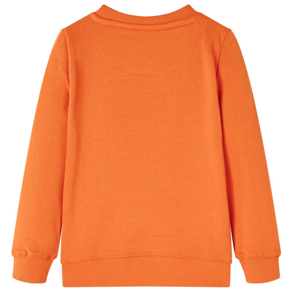Felpa da Bambino Arancione Scuro 104 vidaXL