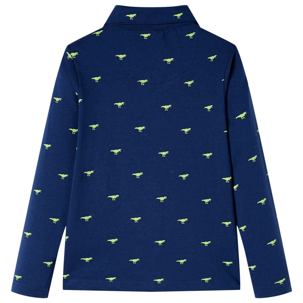 Camicia per Bambini Blu Marino 104 vidaXL