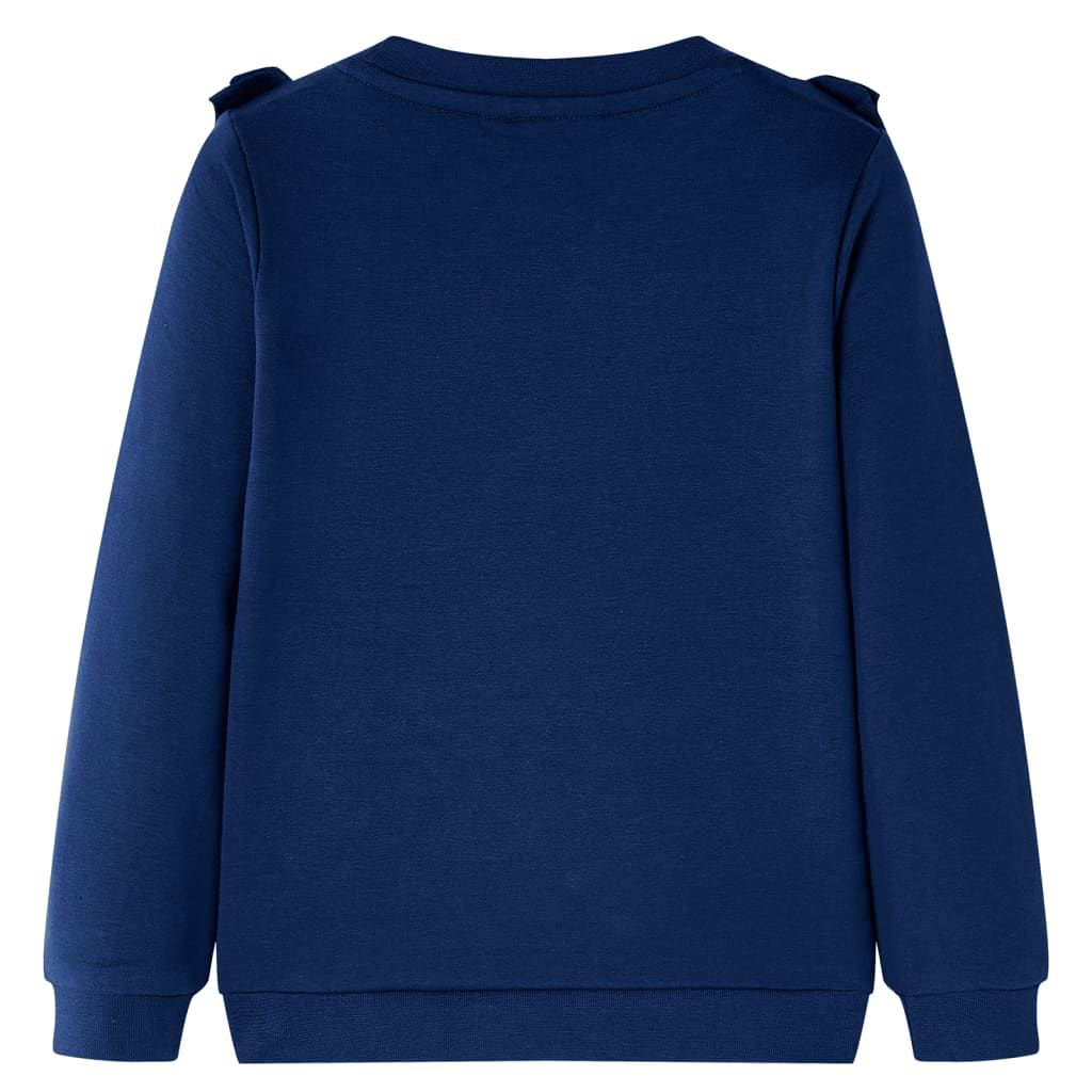 Felpa per Bambini Blu Marino 128 vidaXL