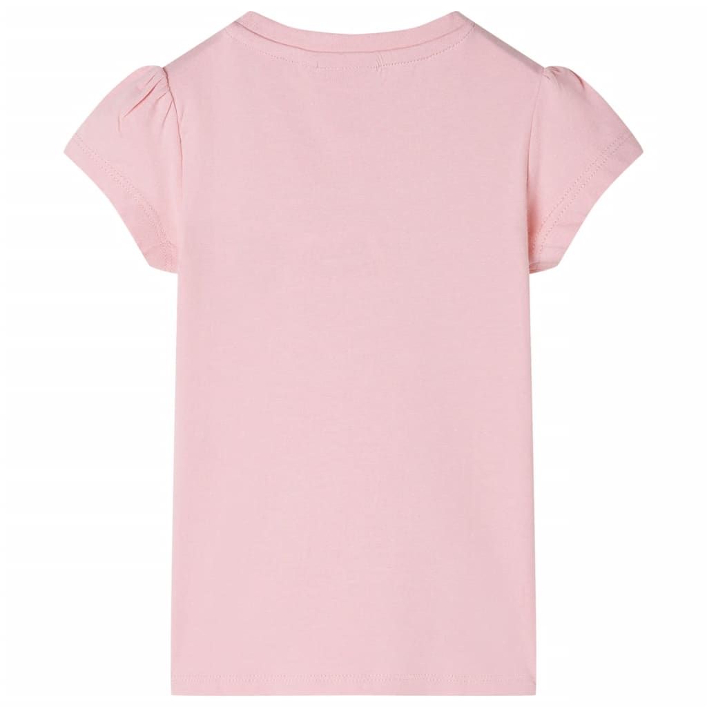 Maglietta da Bambina Rosa Chiaro 104 vidaXL
