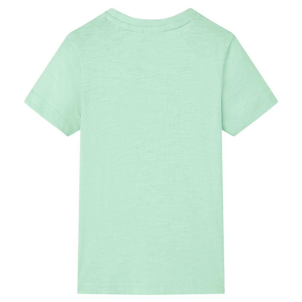 Maglietta da Bambino Verde Chiaro 140 vidaXL