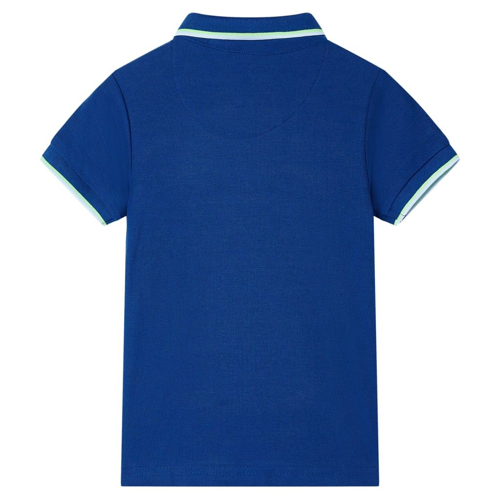 Polo da Bambino Blu Scuro 128 vidaXL
