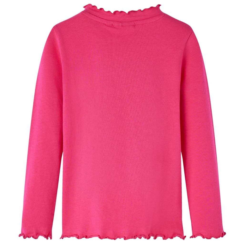 Maglietta da Bambina a Maniche Lunghe Fucsia 104 vidaXL