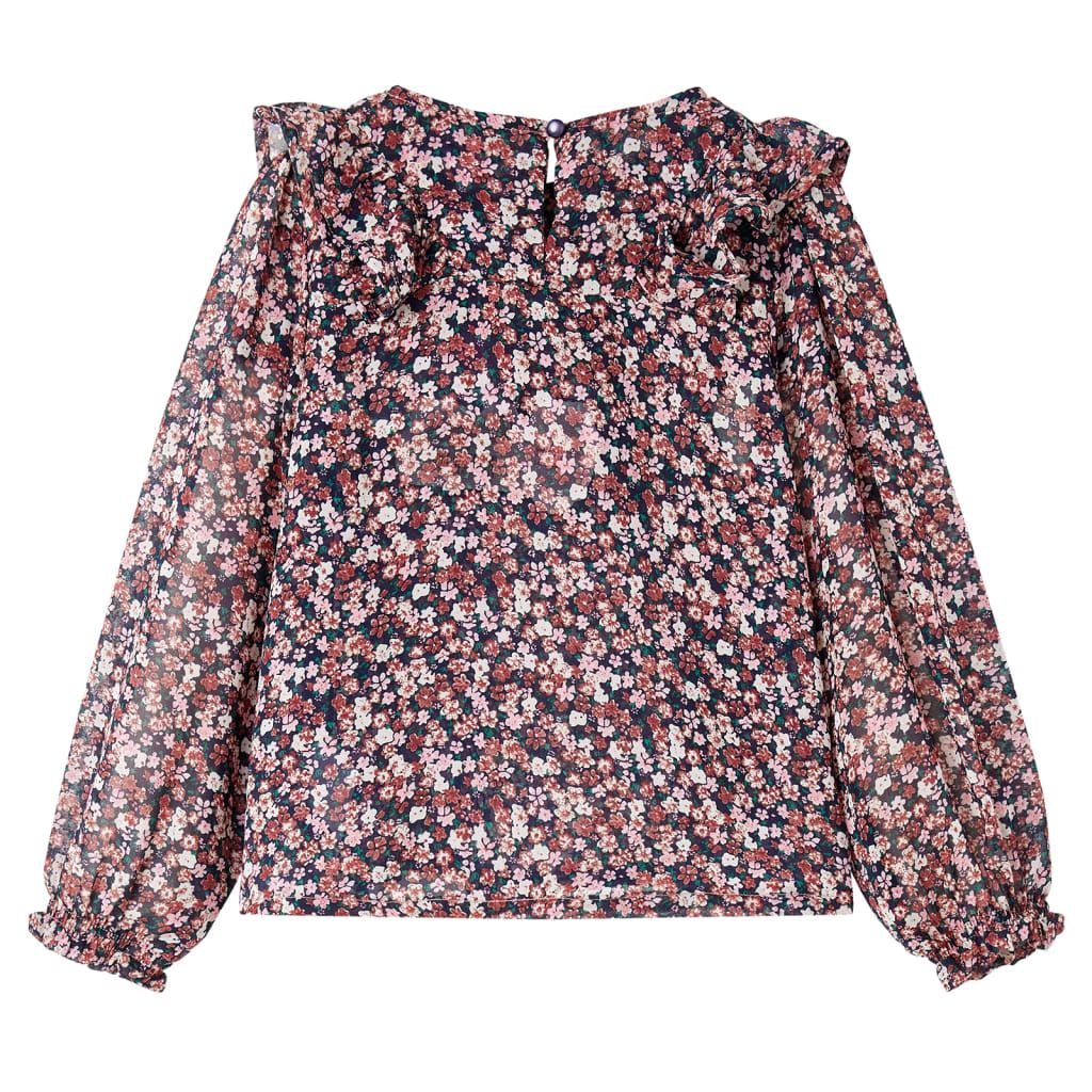 Camicia da Bambina a Maniche Lunghe Rosa Scuro 92 vidaXL