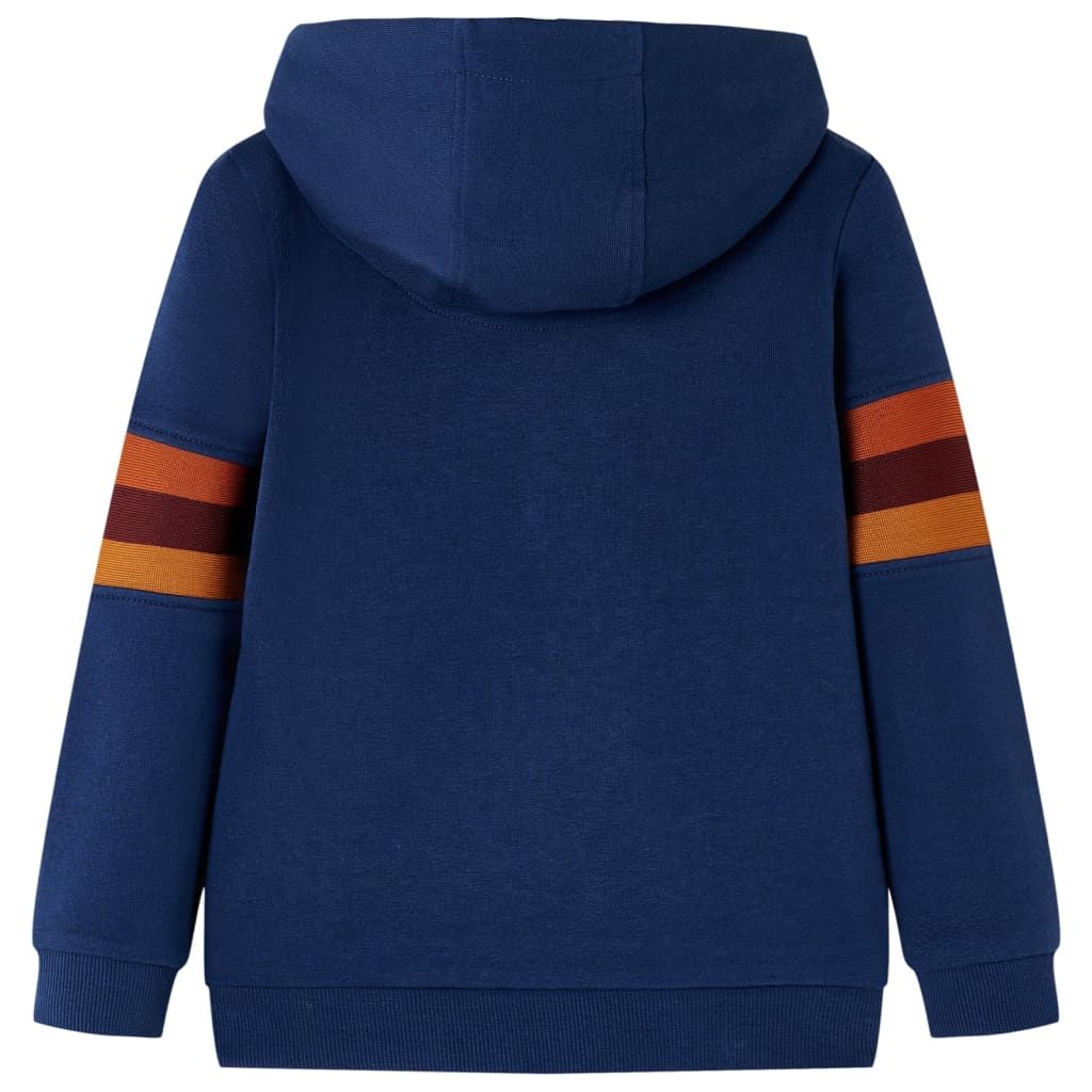 Felpa con Cappuccio per Bambini Blu Marino 104 vidaXL