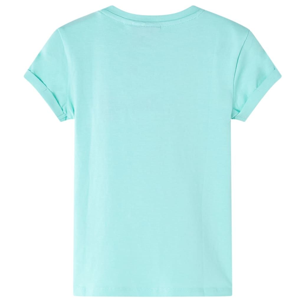 Maglietta da Bambina Menta Chiaro 140 vidaXL