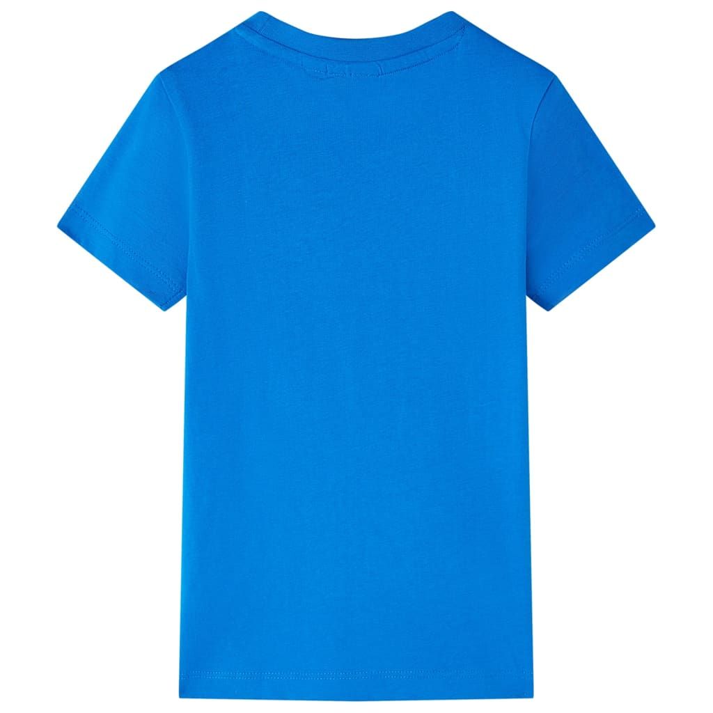 Maglietta per Bambini Blu Brillante 128 vidaXL