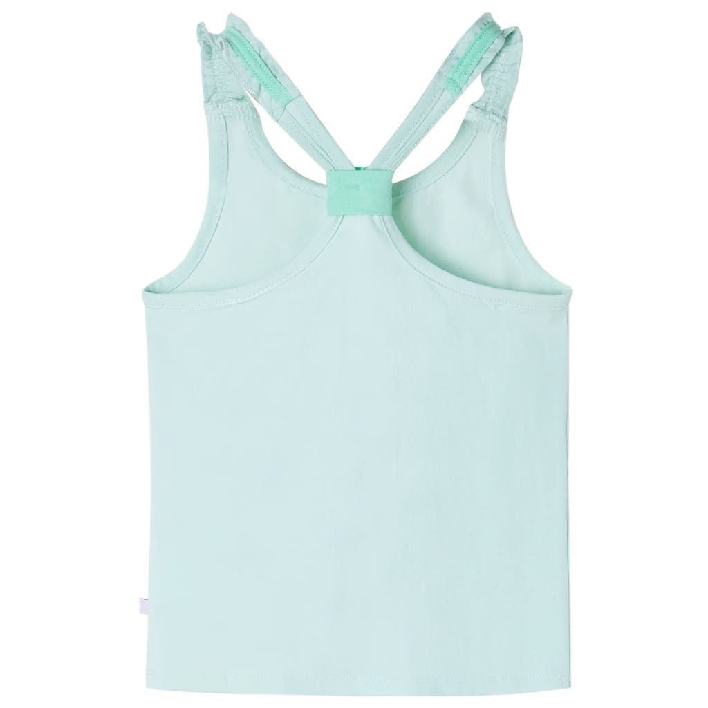 Canotta da Bambina Menta Chiaro 104 vidaXL