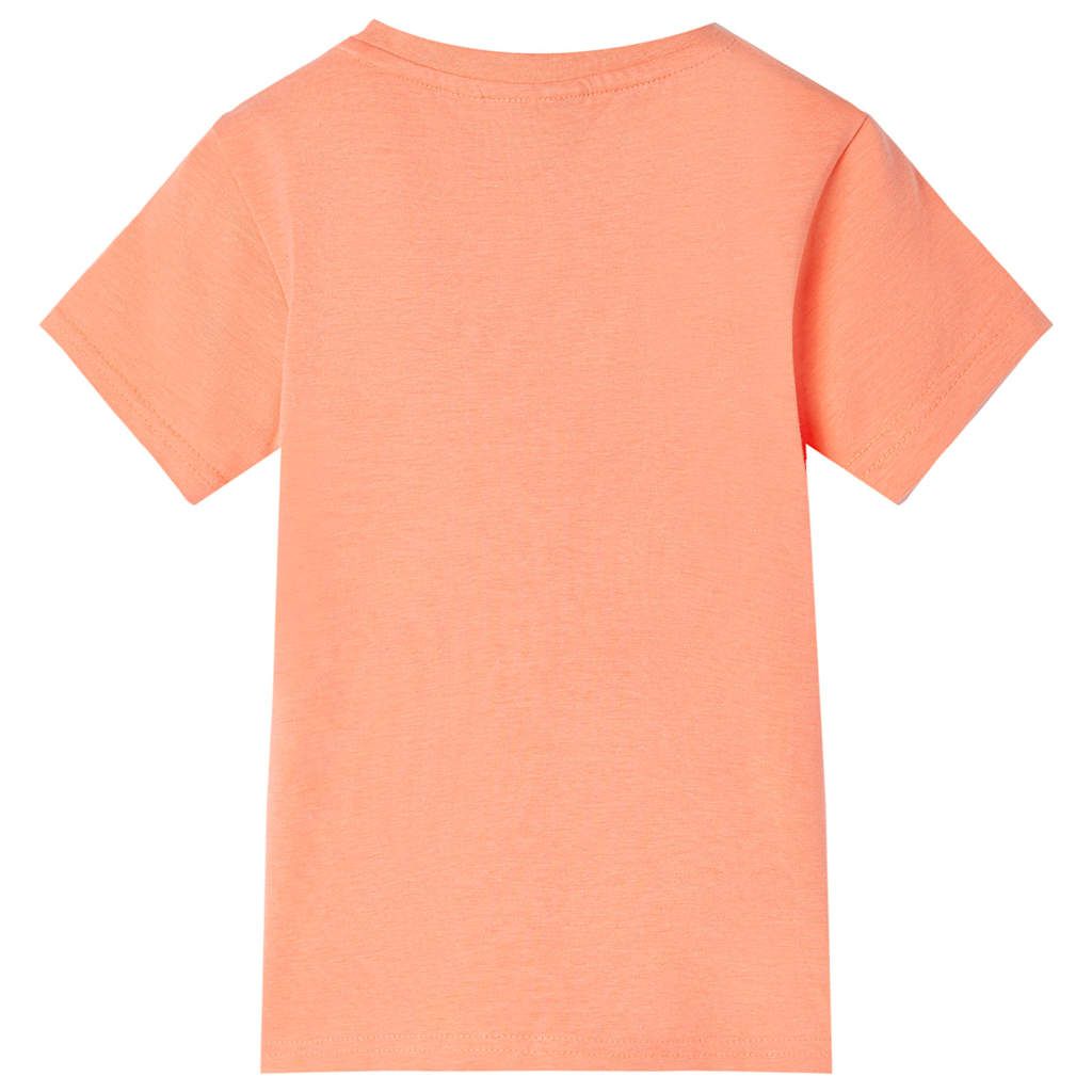 Maglietta per Bambini Arancione Neon 140 vidaXL