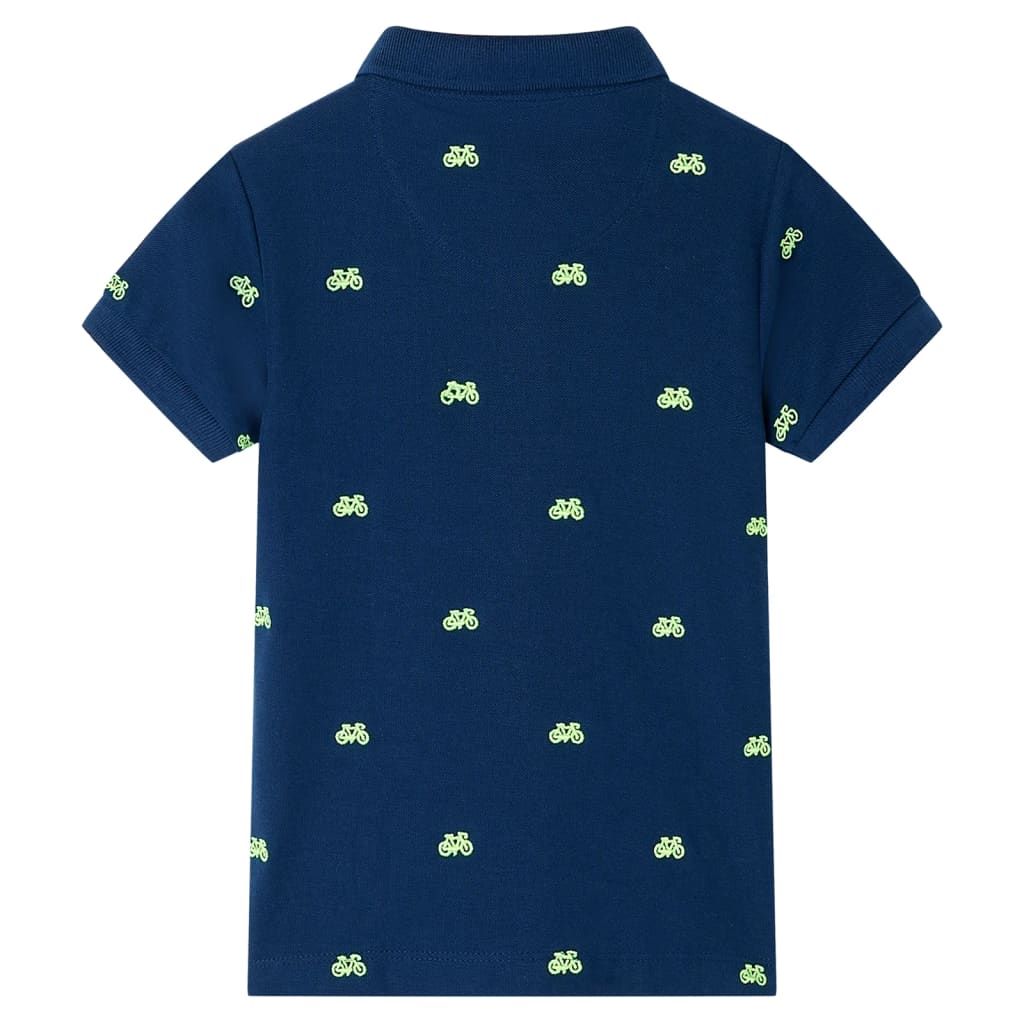 Polo da Bambino Blu Marino 128 vidaXL