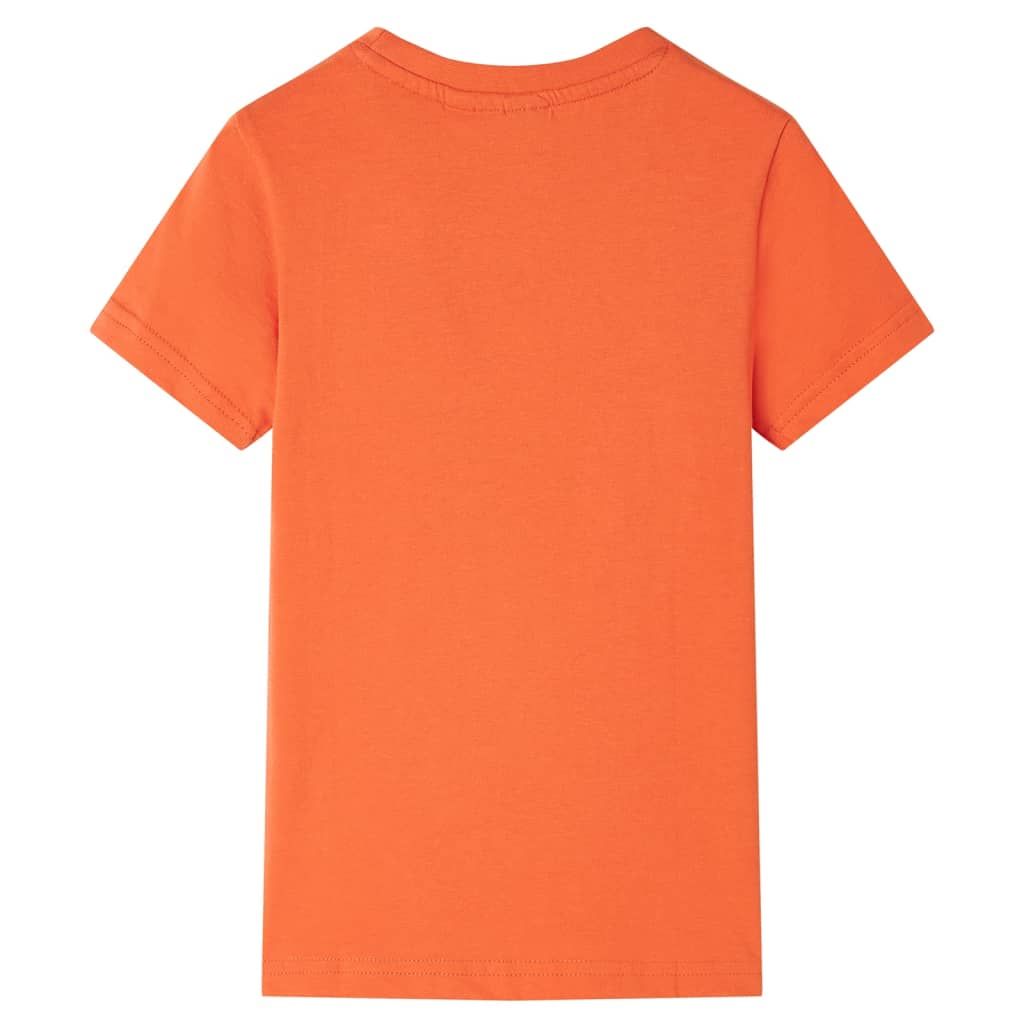 Maglietta per Bambini Arancione Brillante 128 vidaXL