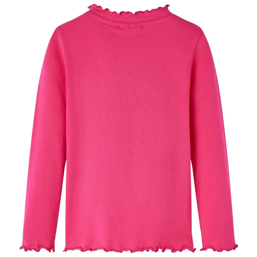 Maglietta da Bambina a Maniche Lunghe Fucsia 116 vidaXL