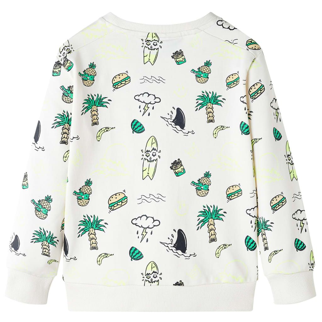 Felpa per Bambini Ecru Tenue 116 vidaXL