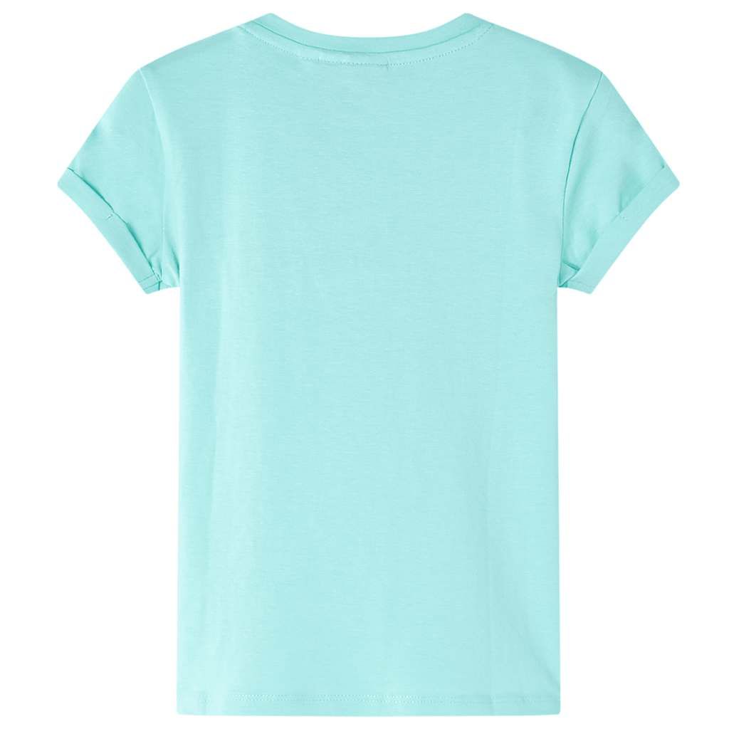 Maglietta da Bambina Menta Chiaro 128 vidaXL