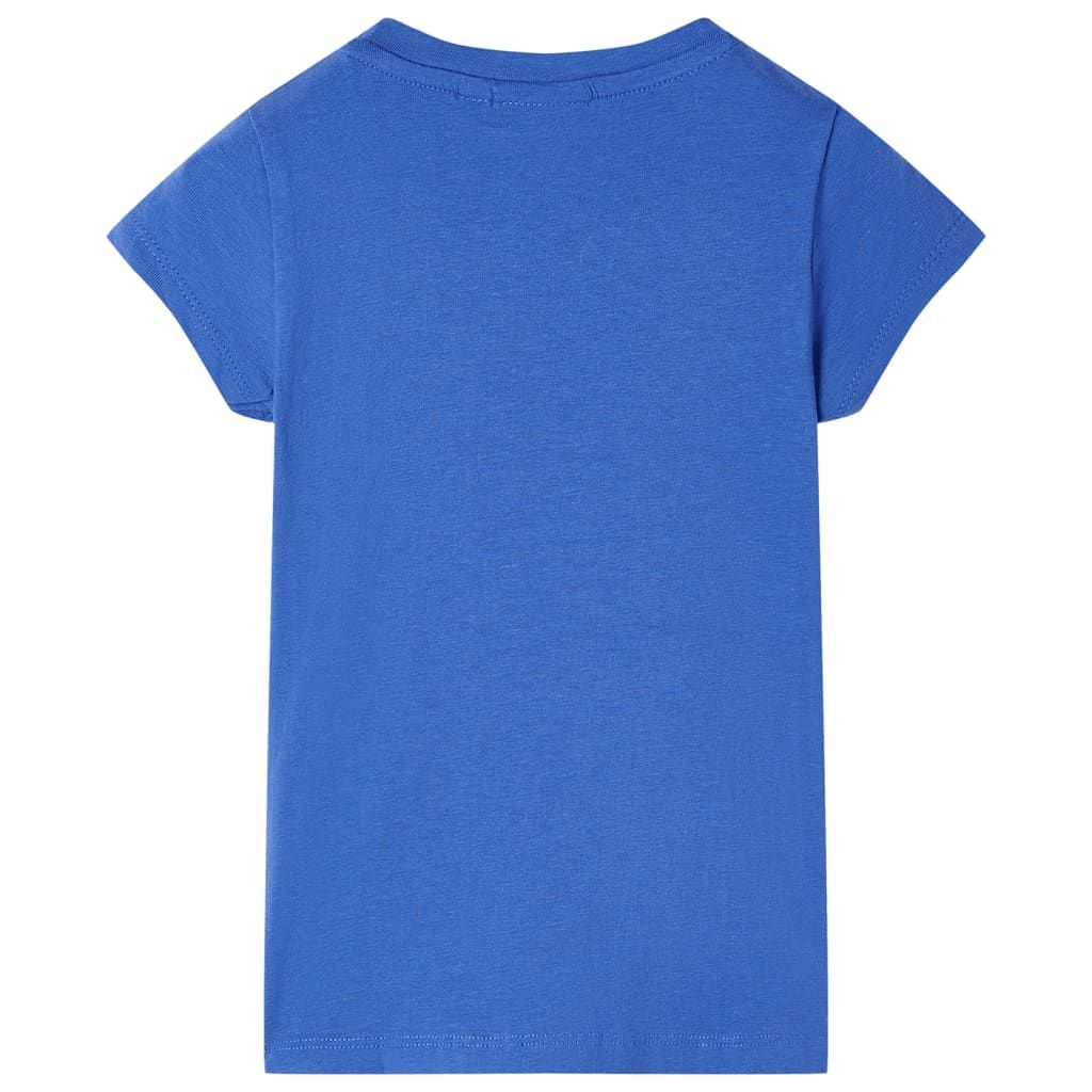 Maglietta da Bambina Blu Cobalto 104 vidaXL