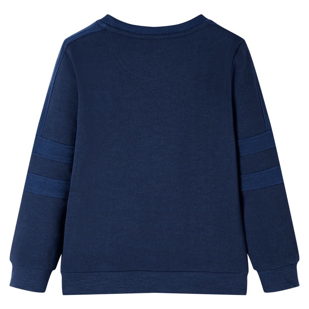 Felpa per Bambini Blu Marino Mélange 104 vidaXL