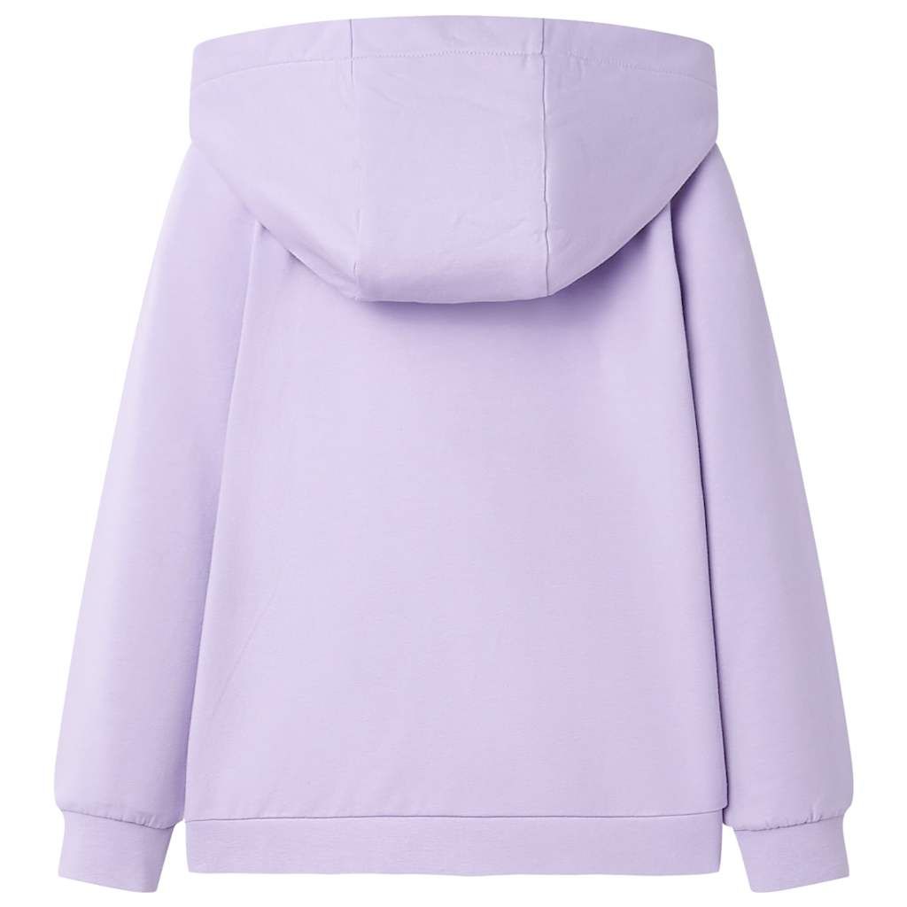 Felpa con Cappuccio da Bambina Lilla 104 vidaXL
