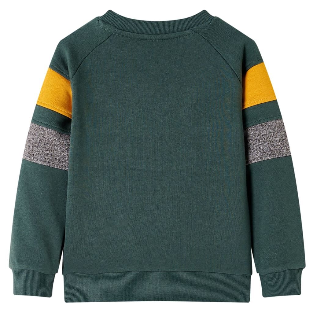 Felpa da Bambino Verde Scuro 104 vidaXL