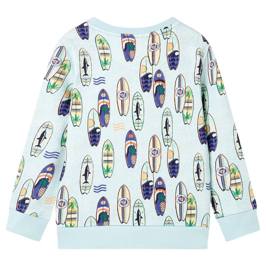 Felpa da Bambino Blu Tenue Mélange 128 vidaXL