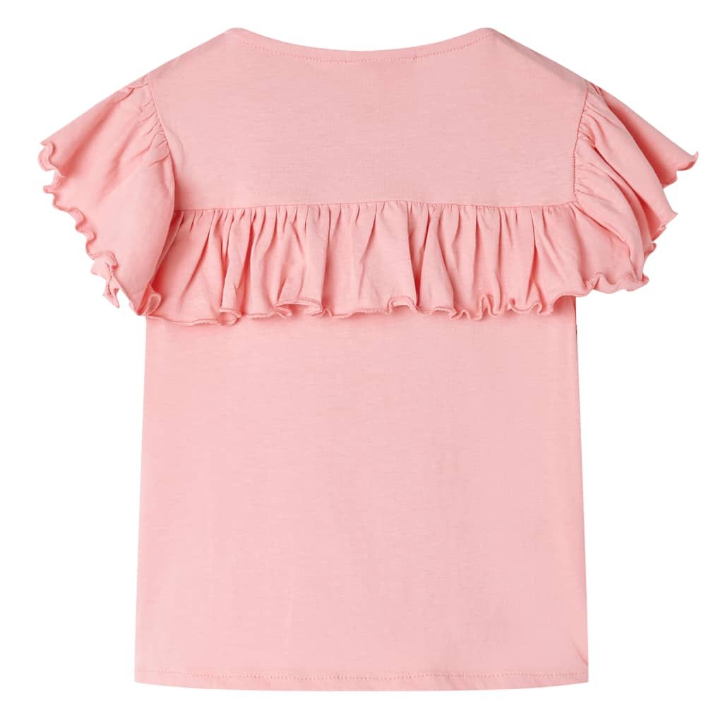 Maglietta da Bambino Rosa Medio 104 vidaXL
