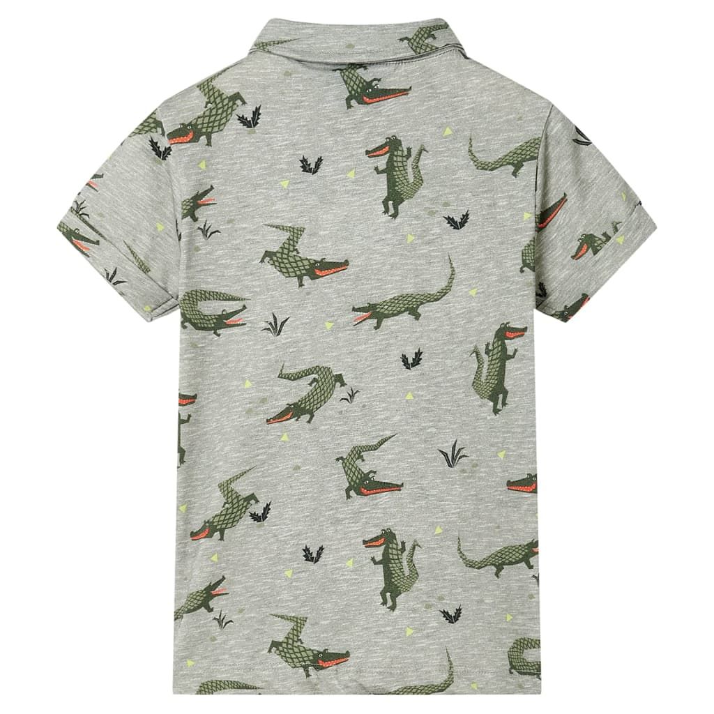 Camicia da Bambino Cachi Chiaro Mélange 104 vidaXL