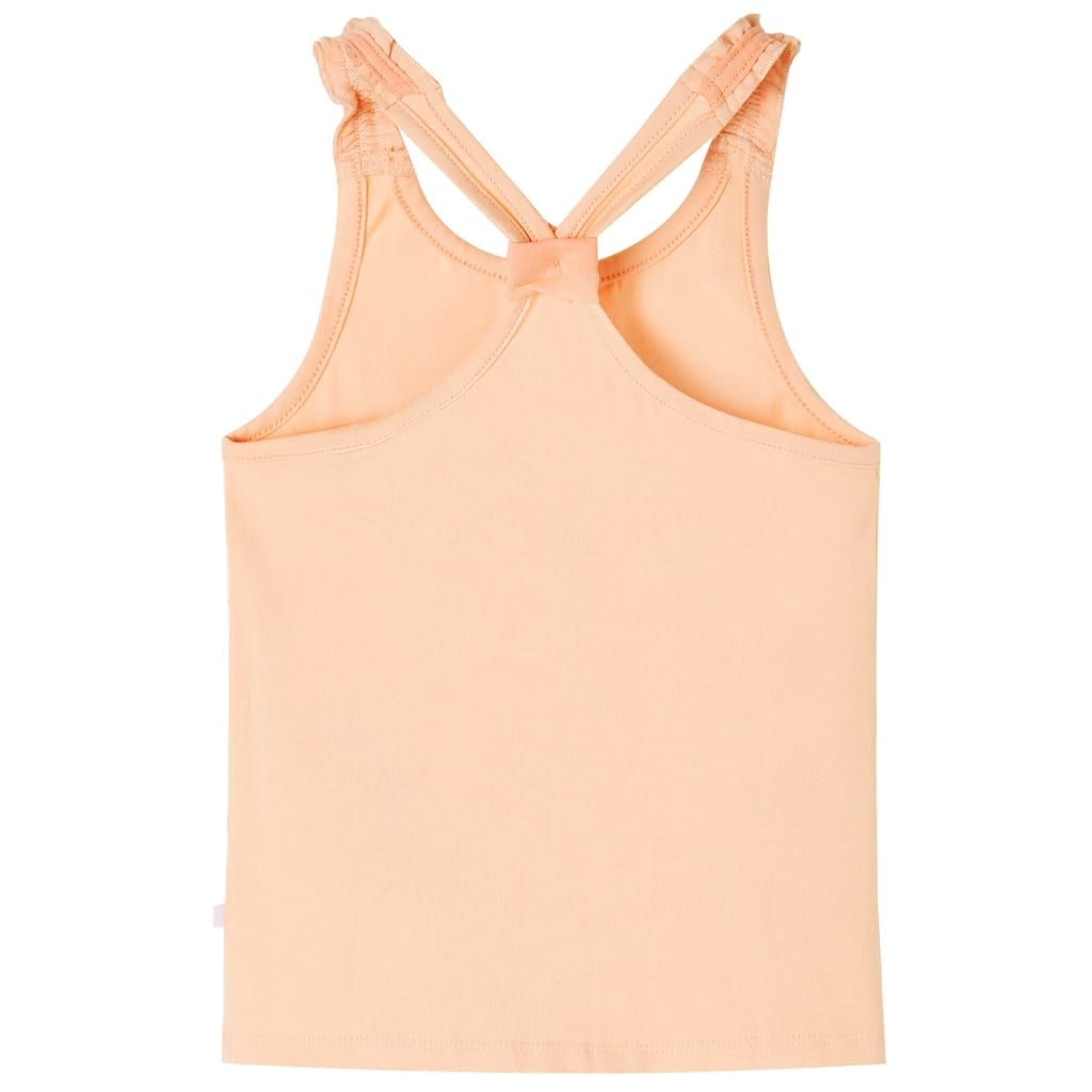 Canotta da Bambina Arancione Chiaro 116 vidaXL