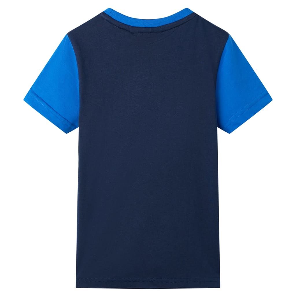 Maglietta per Bambini Blu e Blu Marino 92 vidaXL