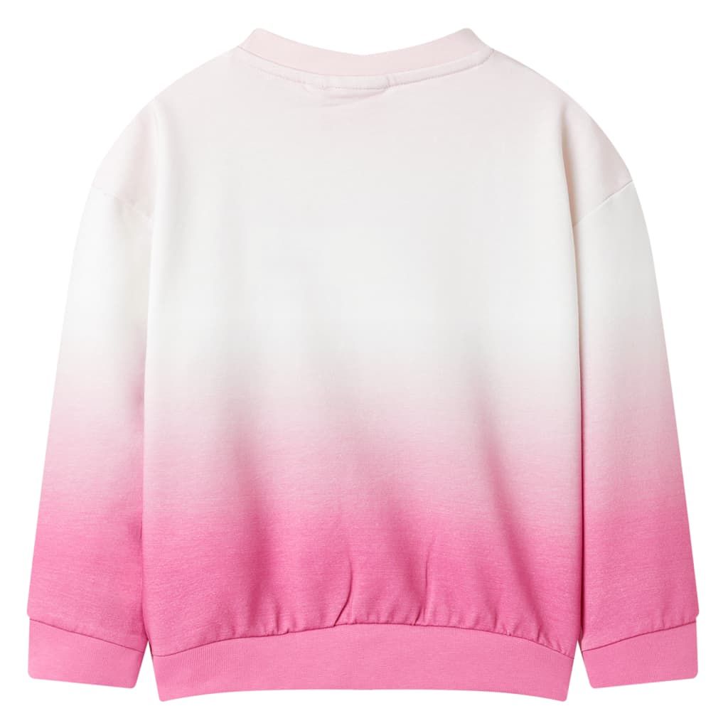 Felpa da Bambina Rosa Chiaro 128 vidaXL