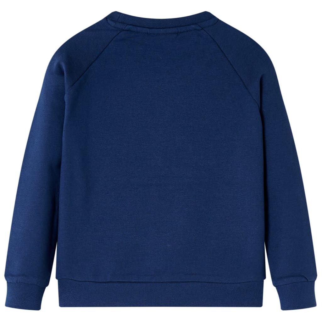 Felpa per Bambini Blu Marino 116 vidaXL