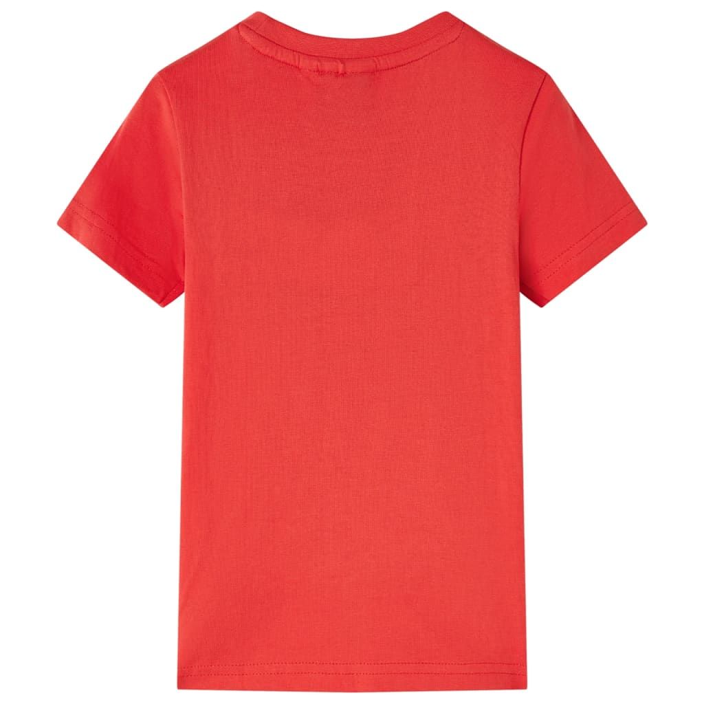 Maglietta per Bambini Rossa 128 vidaXL