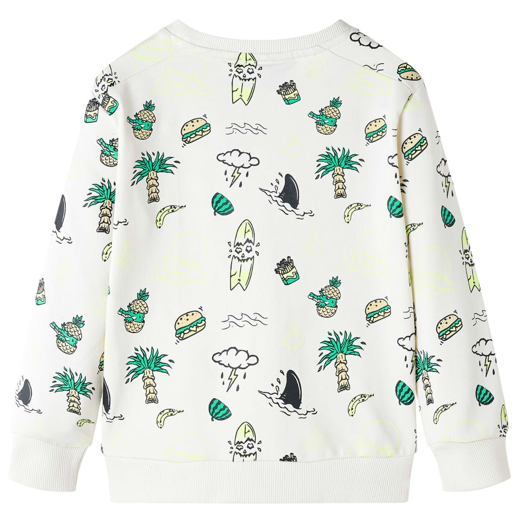 Felpa per Bambini Ecru Tenue 140 vidaXL