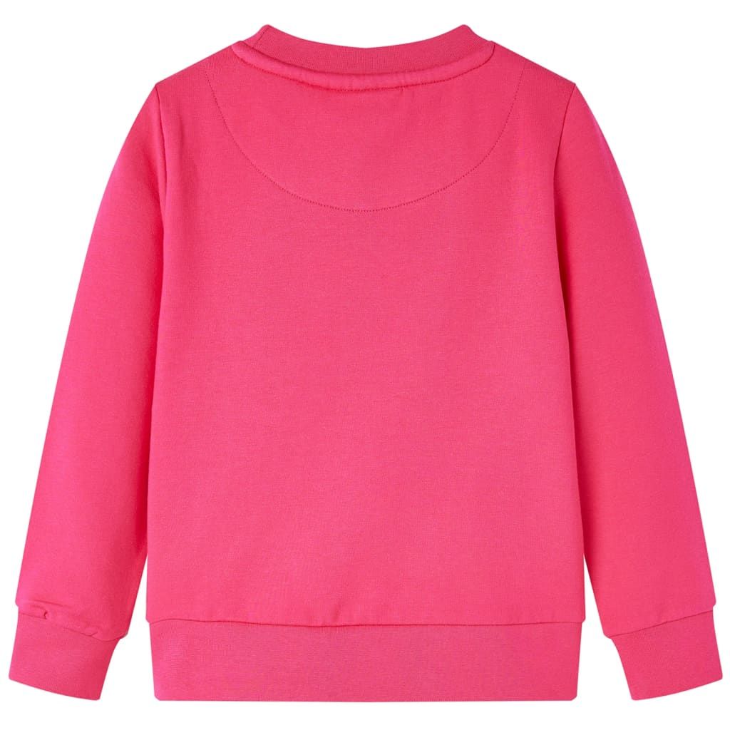 Felpa per Bambini Rosa Brillante 128 vidaXL