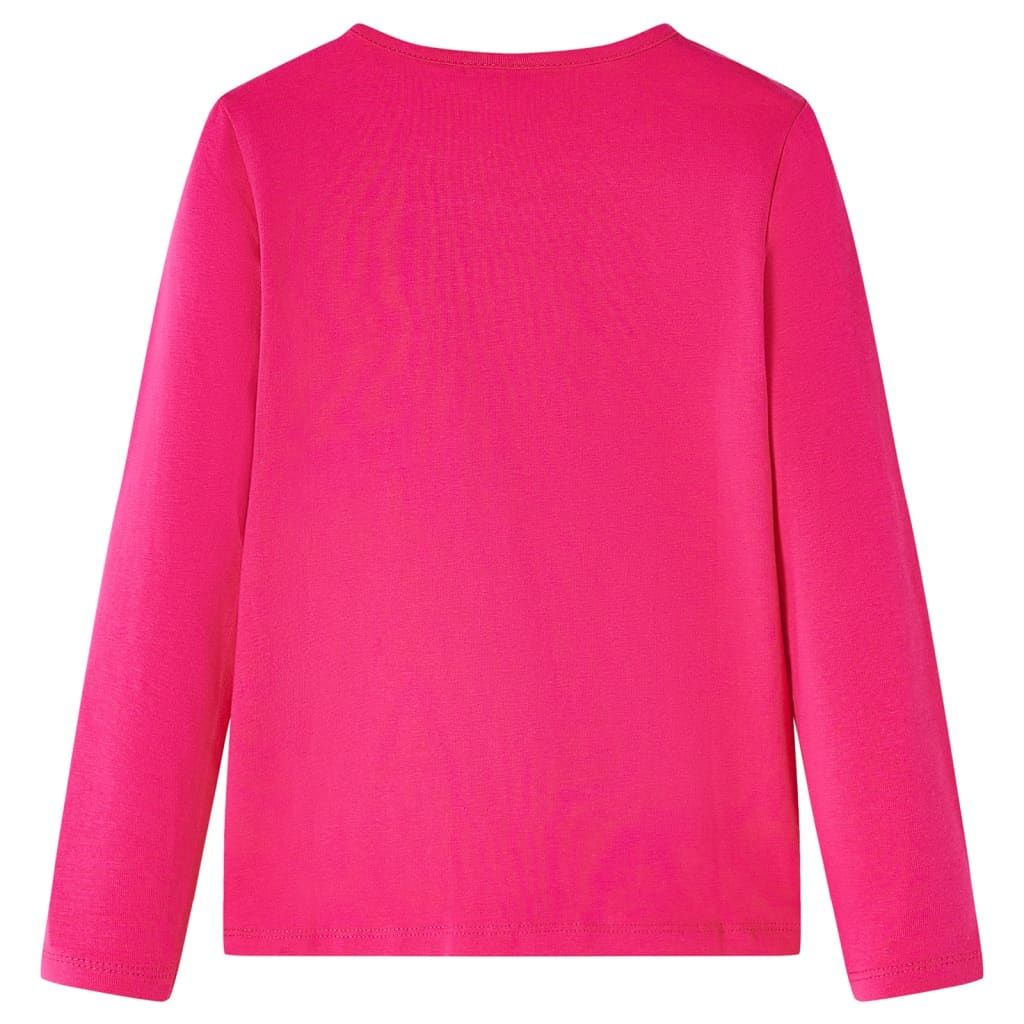 Maglietta da Bambina a Maniche Lunghe Fucsia 104 vidaXL